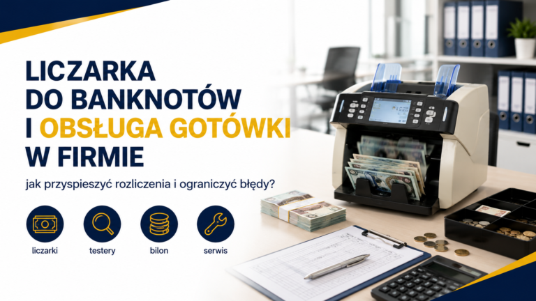 Liczarka do banknotów i inne urządzenia, które usprawniają obsługę gotówki w firmie
